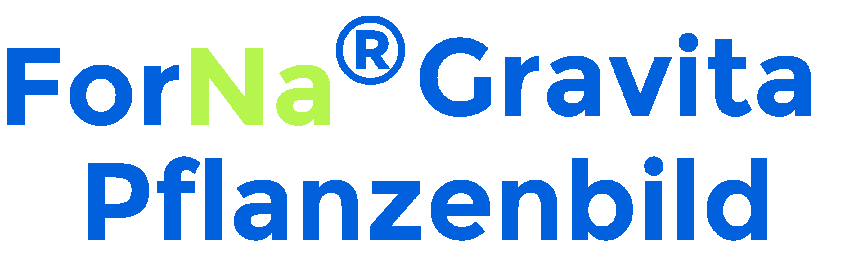 Schrift FForNa Gravita Pflanzenbild ForNa Gravita Pflanzenbild